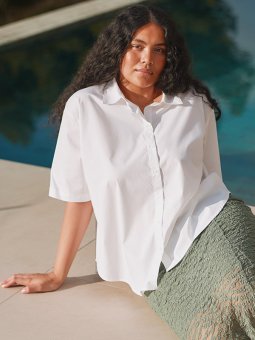 CARBERSA - Plus Size Skjorte fra Only Carmakoma