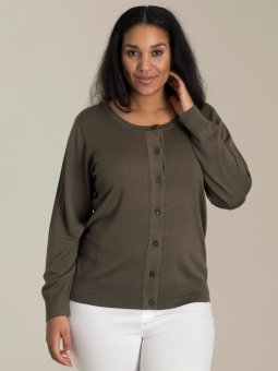 Plus Size Cardigan fra Sandgaard