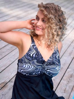 AZORES - Plus Size Badekjole fra Plaisir