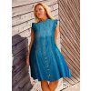 Carlea - blå kjole i tencell fra Only Carmakoma