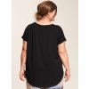 Gitte - Svart T-skjorte med LOVE print fra Gozzip