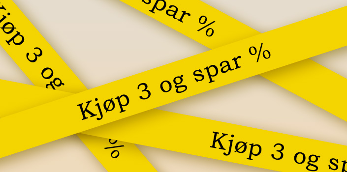 Kjøp 3 og spar